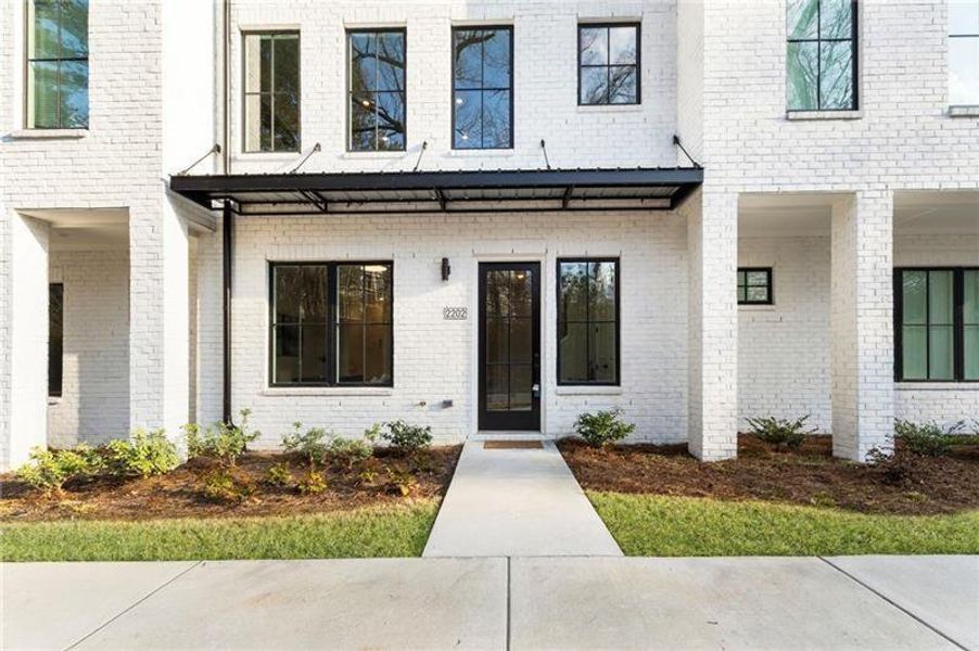 Exterior details and patio area of a home in , Atlanta (Image 3). Exterior details and patio area of a home in , Atlanta (Image 3).