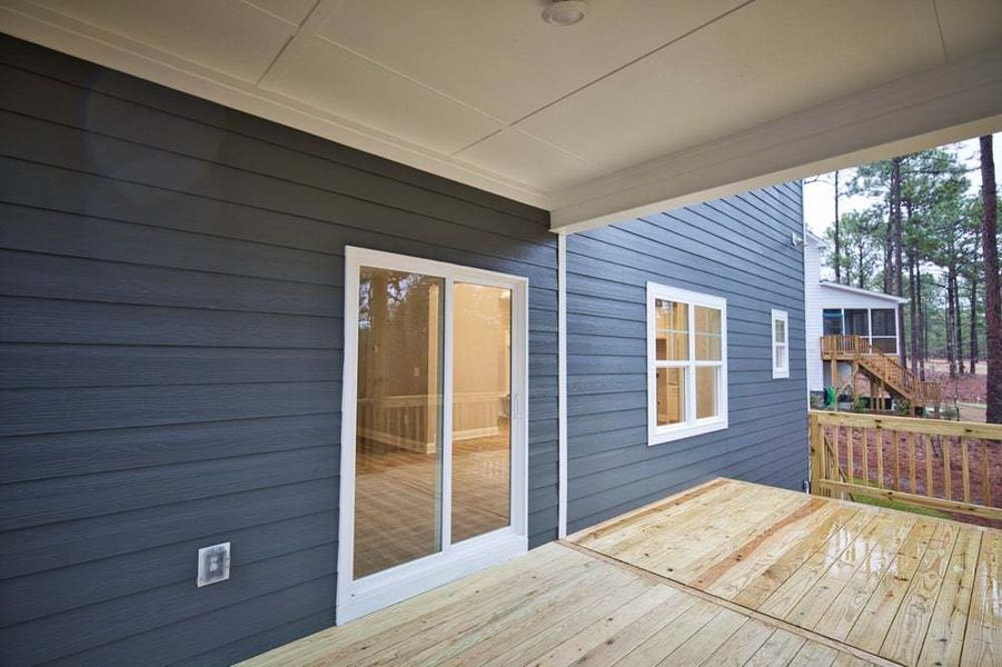 Representative exterior details of a home built from the Magnolia by Caviness & Cates Communities in Bartlett Manor, Youngsville (Image 31).