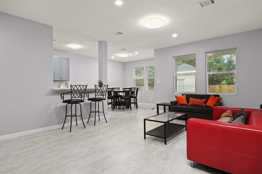 Furnished interior view inside a new home in , Texas City (Image 9). Furnished interior view inside a new home in , Texas City (Image 9).
