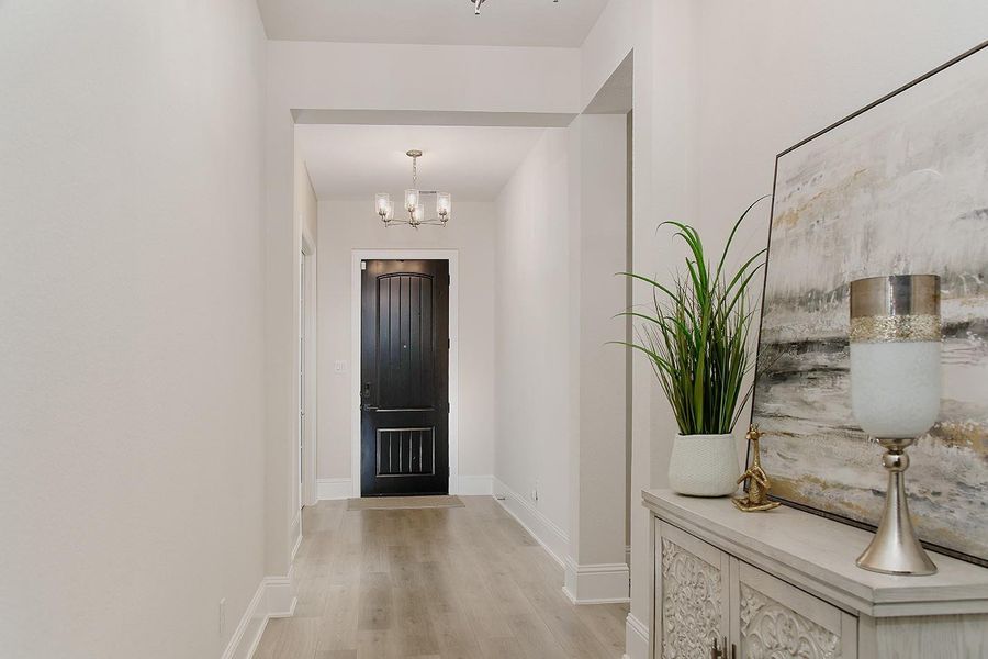 Furnished interior view inside a new home in The Highlands - 65', Porter (Image 27). Furnished interior view inside a new home in The Highlands - 65', Porter (Image 27).