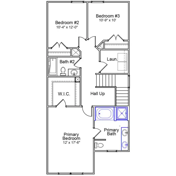 2D floor plan layout of this home in Bluefield, Lexington, SC (Image 3).