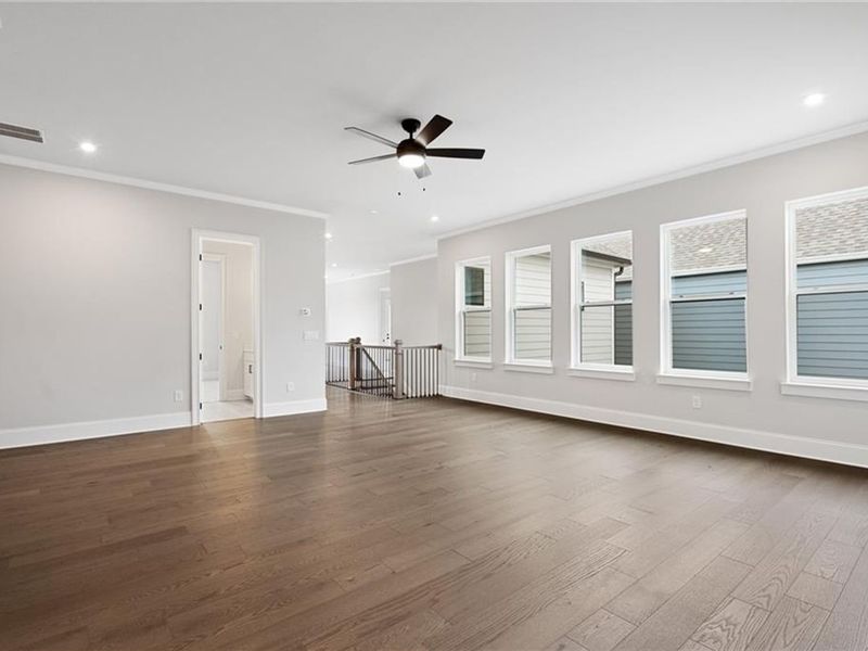 Spacious, unfurnished interior of a new home in The Village at Towne Lake, Woodstock (Image 73).