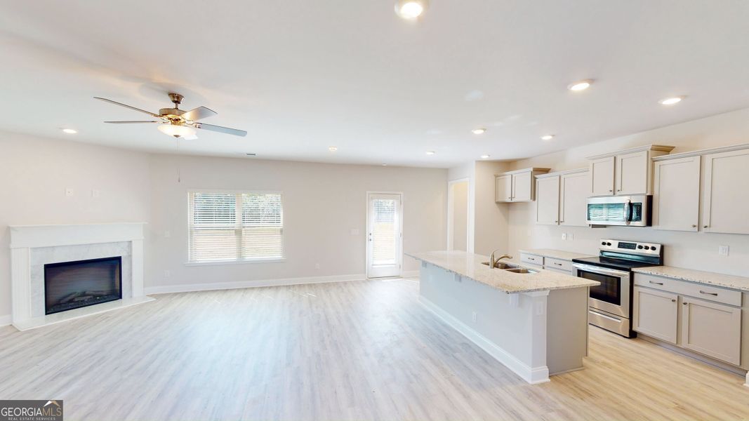 Furnished interior view inside a new home in Holliday Pass, Griffin (Image 6).