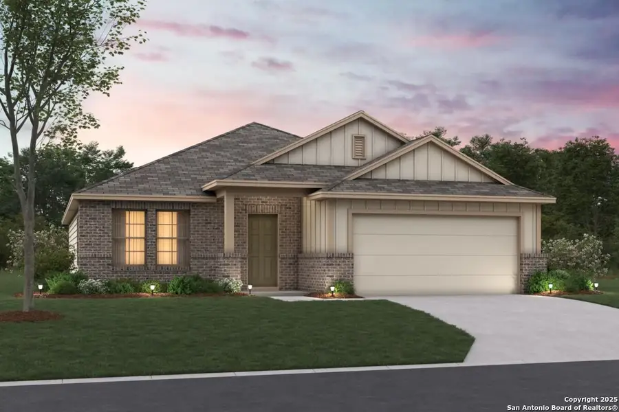 Front exterior of a new home in Winding Brook, San Antonio, TX, highlighting curb appeal (Image 17). Front exterior of a new home in Winding Brook, San Antonio, TX, highlighting curb appeal (Image 17).