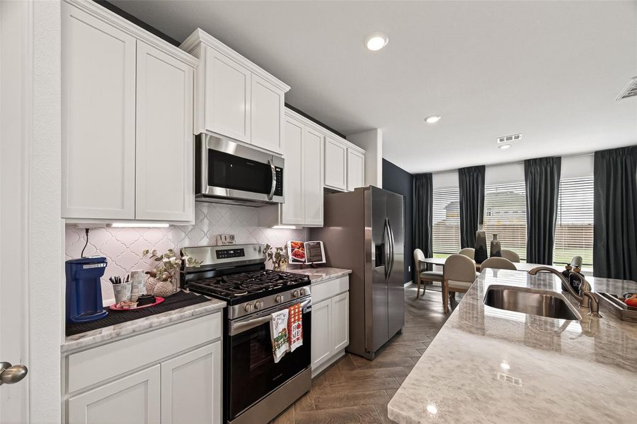 Furnished interior view inside a new home in Rates starting as low as, Iowa Colony (Image 25).