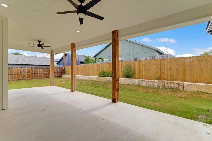 Exterior details and patio area of a home in , Cottonwood Shores (Image 4).