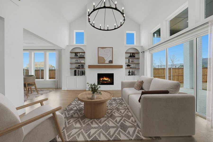 Furnished interior view inside a new home in Park Place - 80' Lots, Prosper (Image 18). Furnished interior view inside a new home in Park Place - 80' Lots, Prosper (Image 18).