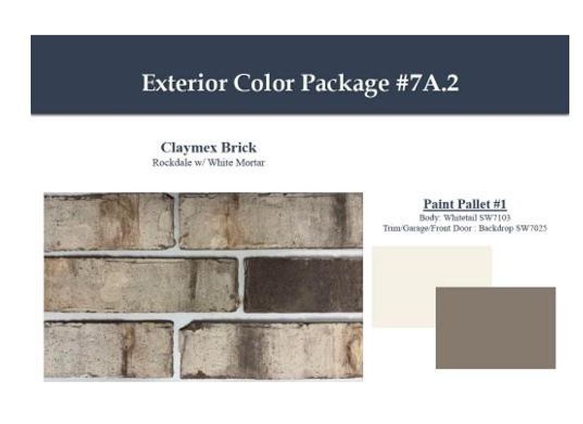 Sample of building materials used in homes in Laurel Landing, Alvin (Image 3).