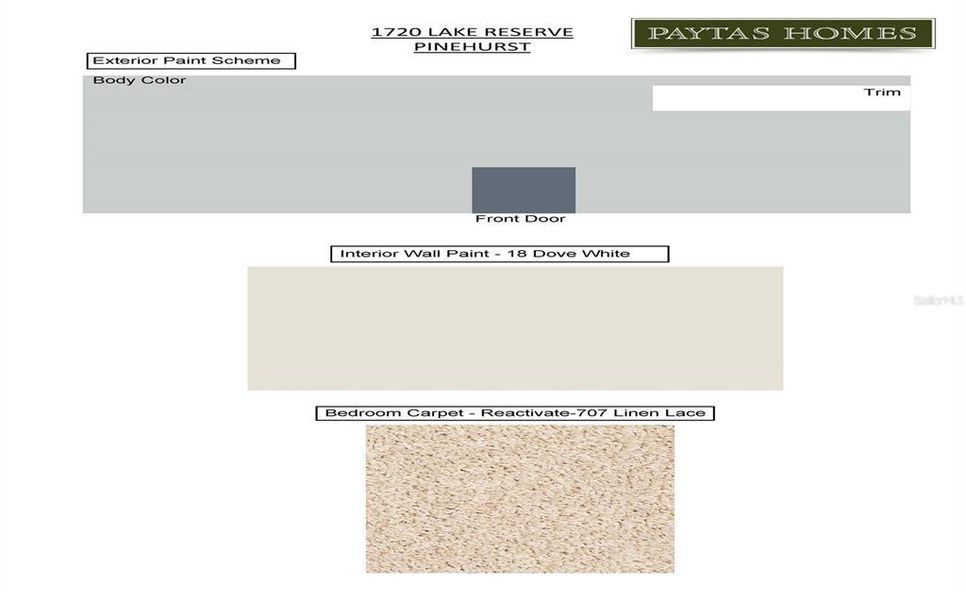 Sample of building materials used in homes in The Reserve at Victoria, Deland (Image 16).