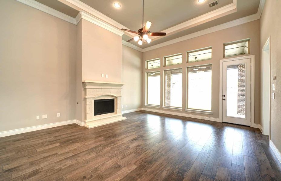 Representative unfurnished interior of a home built from the 3030 by Ravenna Homes in The Woodlands Hills 65′, Willis (Image 32). Representative unfurnished interior of a home built from the 3030 by Ravenna Homes in The Woodlands Hills 65′, Willis (Image 32).