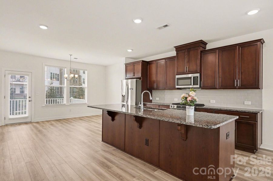 Furnished interior view inside a new home in Christenbury Greene, Concord (Image 15).