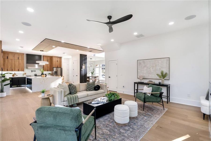 Furnished interior view inside a new home in , Decatur (Image 8).