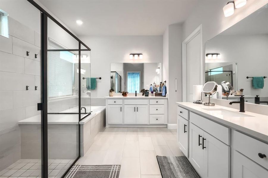 Furnished interior view inside a new home in Cross Creek Meadows, Celina (Image 29).