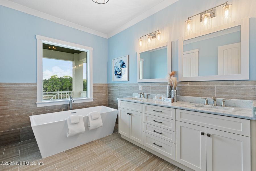 Furnished interior view inside a new home in , Palm Coast (Image 13). Furnished interior view inside a new home in , Palm Coast (Image 13).