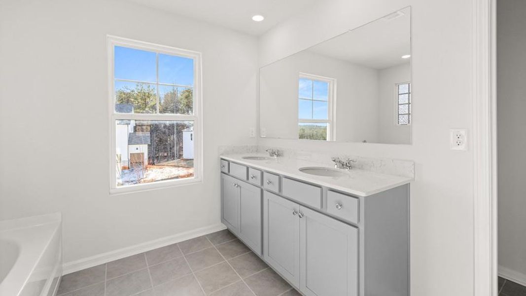 Furnished interior view inside a new home in Liberty Crossing, Braselton (Image 3).