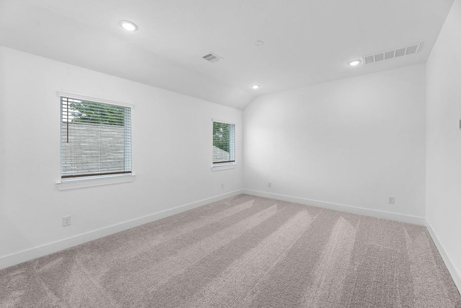 An additional view of your upstairs gameroom space.