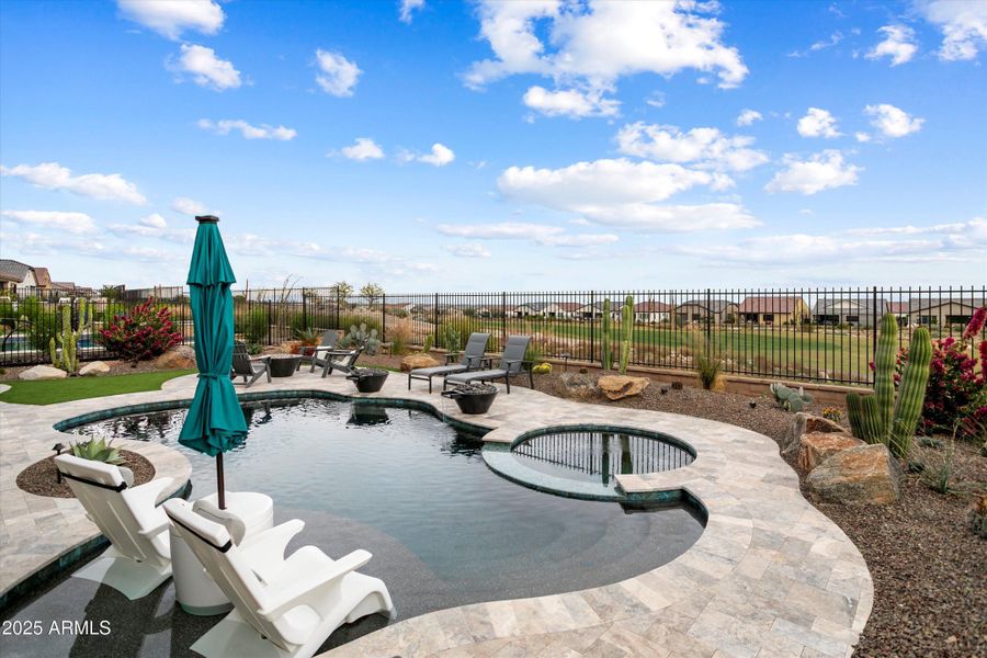 Backyard Pool/Spa/Firepit