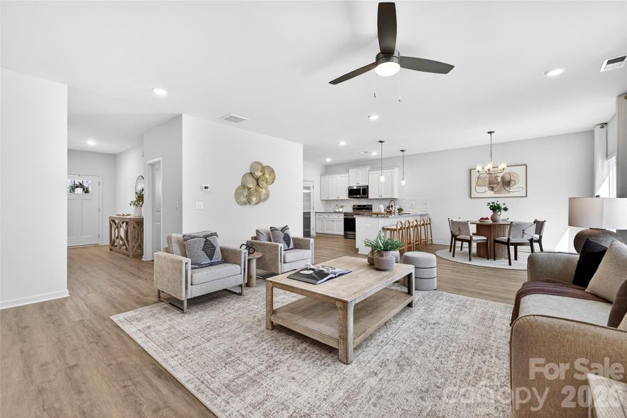 Furnished interior view inside a new home in , Charlotte (Image 10).