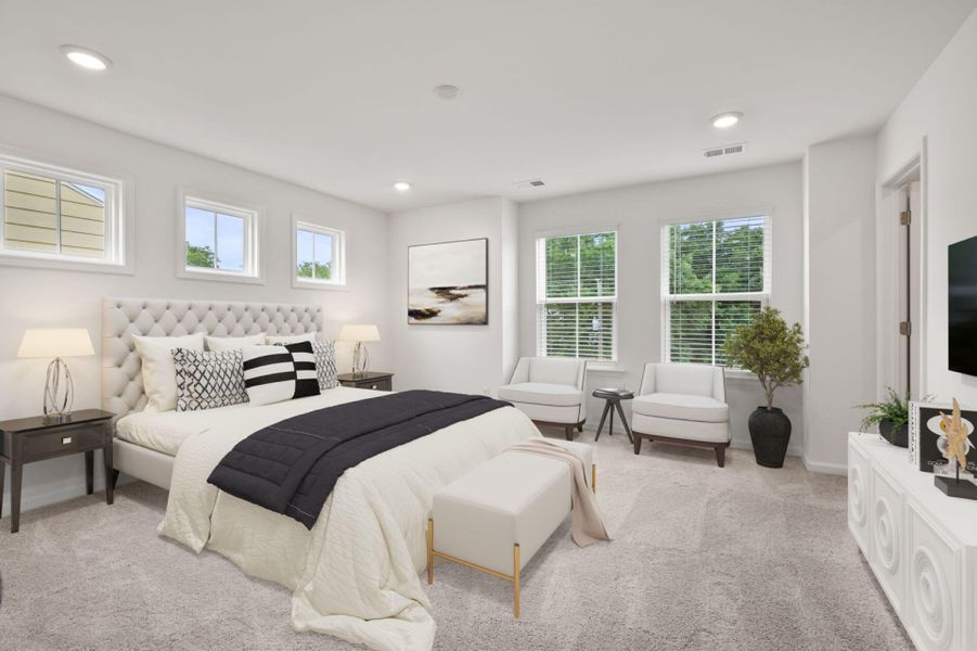 Furnished interior view inside a new home in , North Charleston (Image 7).