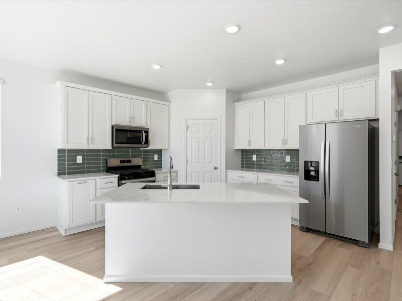 Furnished interior view inside a new home in Meridian Ranch, Peyton (Image 12).
