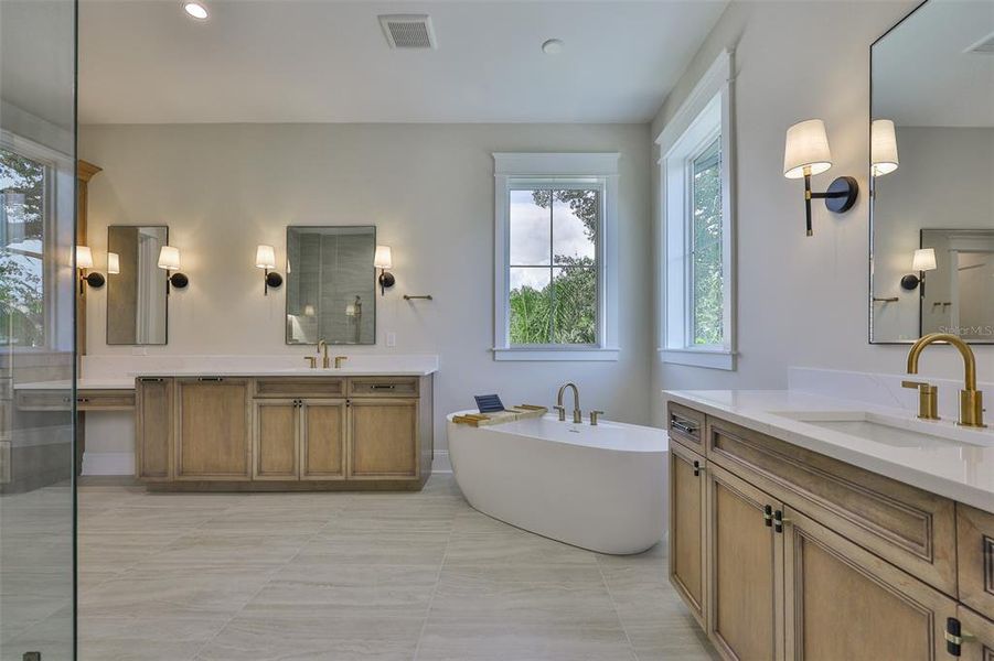 Furnished interior view inside a new home in , Tampa (Image 47).