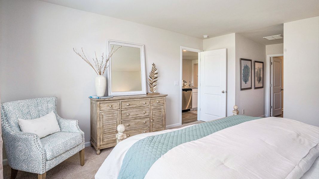 Furnished interior view inside a new home in The Meadows at Wildwood Village, Shallotte (Image 15).