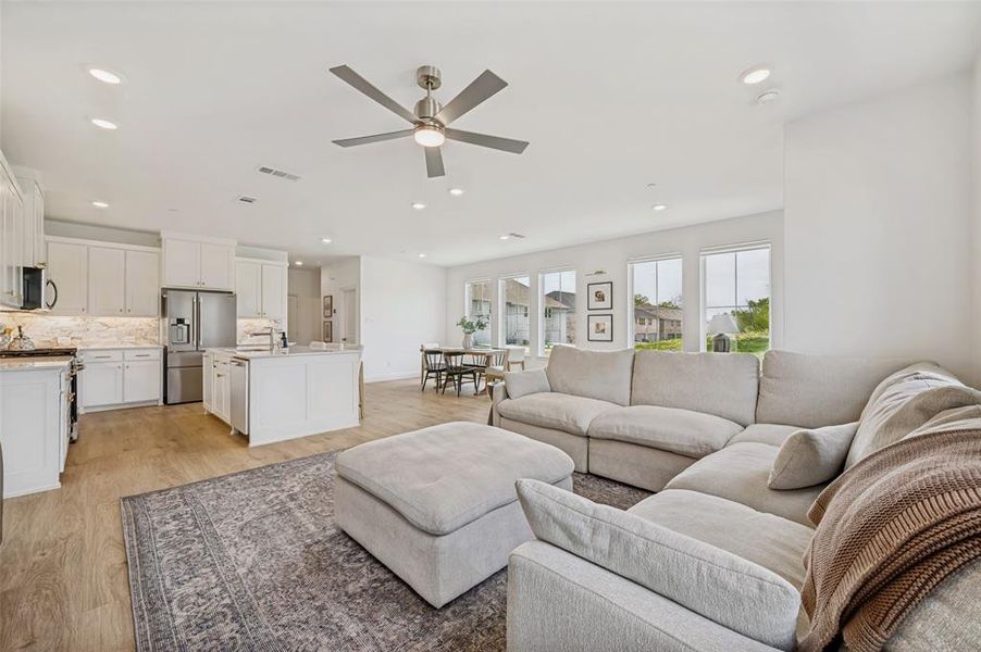 Furnished interior view inside a new home in Painted Tree - Woodland District, McKinney (Image 5).