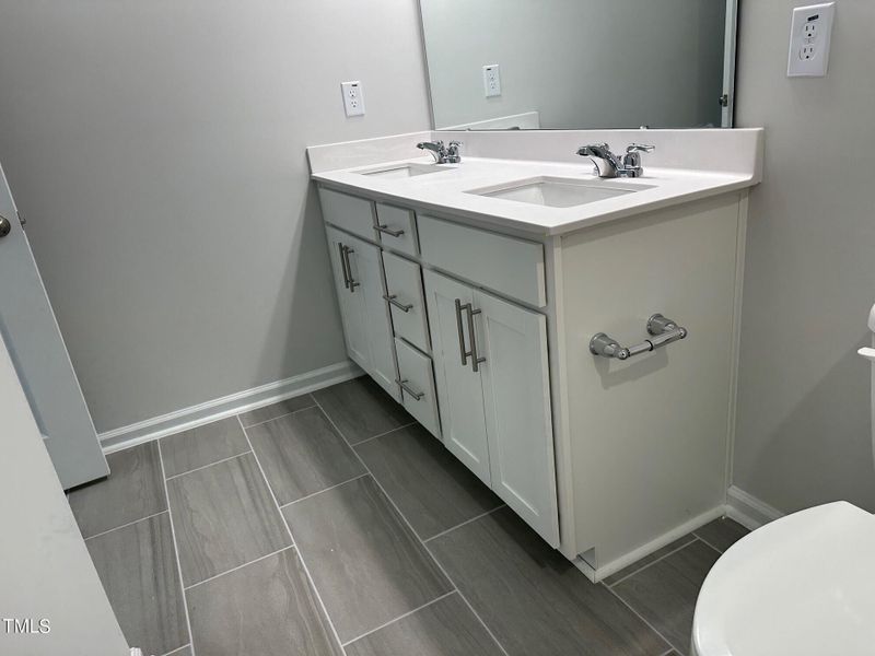 757 2nd floor hall bath double vanity