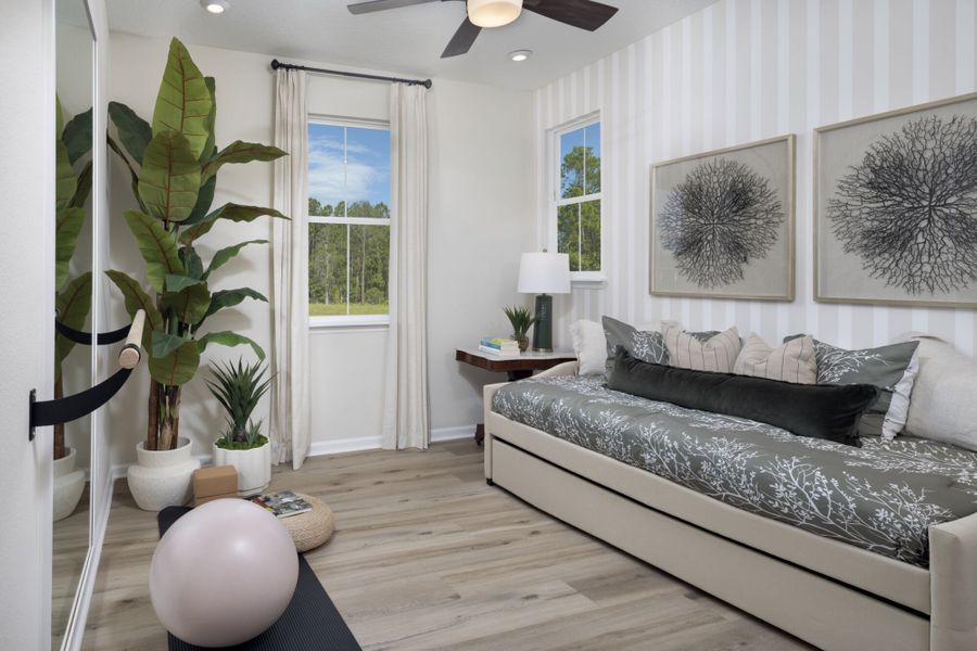 Furnished interior view inside a new home in RiverTown - WaterSong, St. Johns (Image 9).