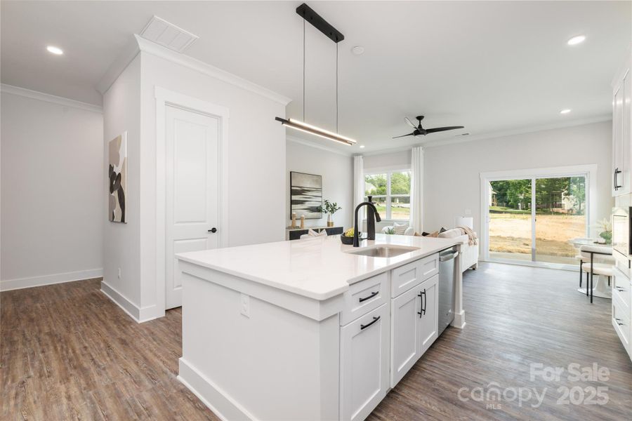 Furnished interior view inside a new home in , Hickory (Image 31).