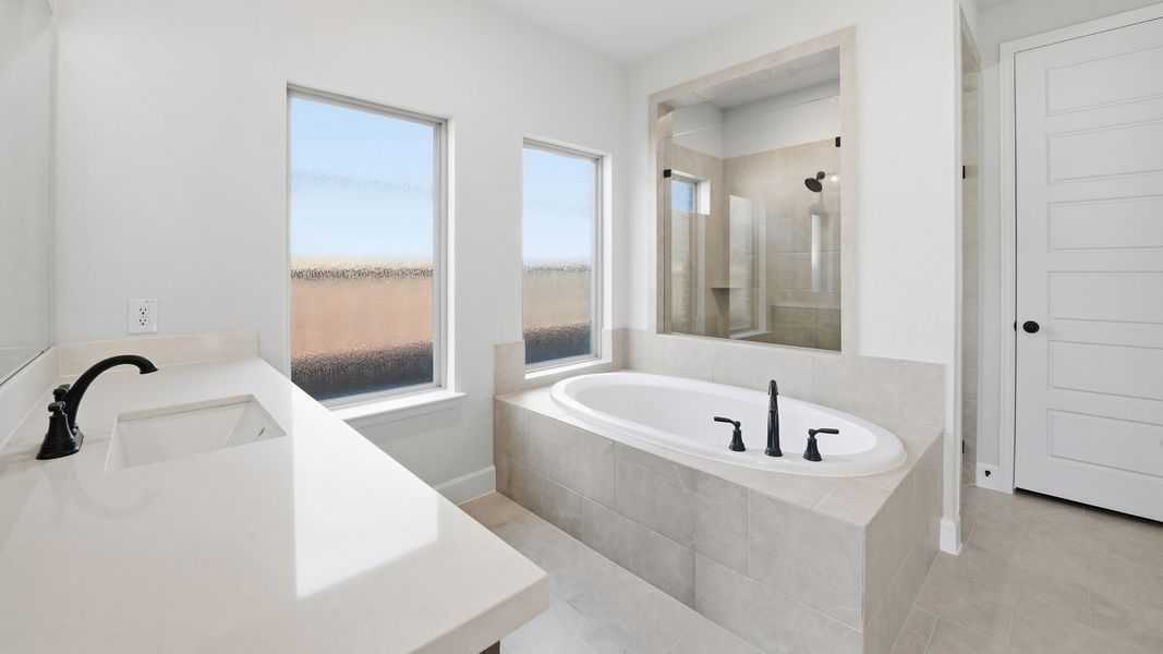 Furnished interior view inside a new home in Trinity Falls, McKinney (Image 13).
