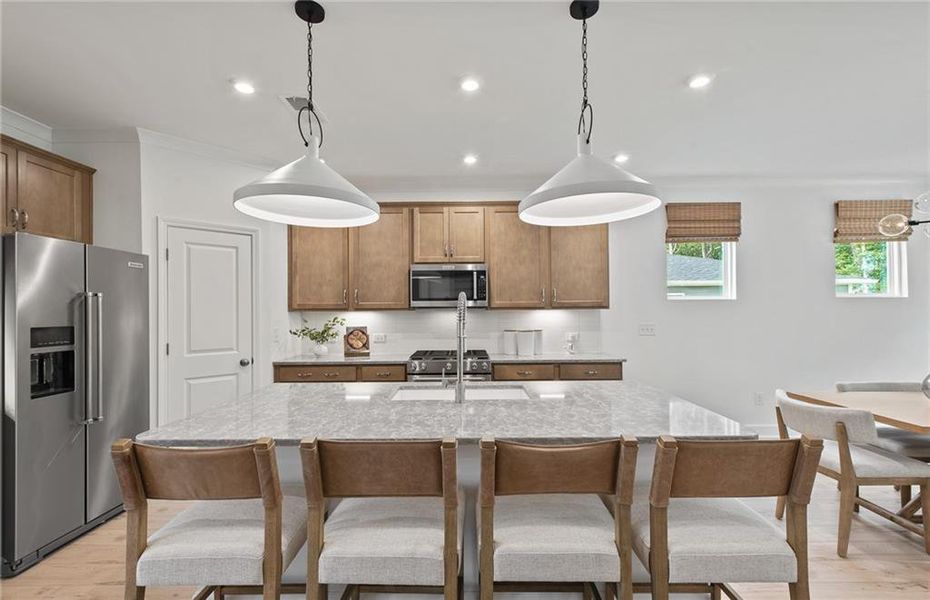 Furnished interior view inside a new home in Watermist at Mirror Lake, Villa Rica (Image 38).