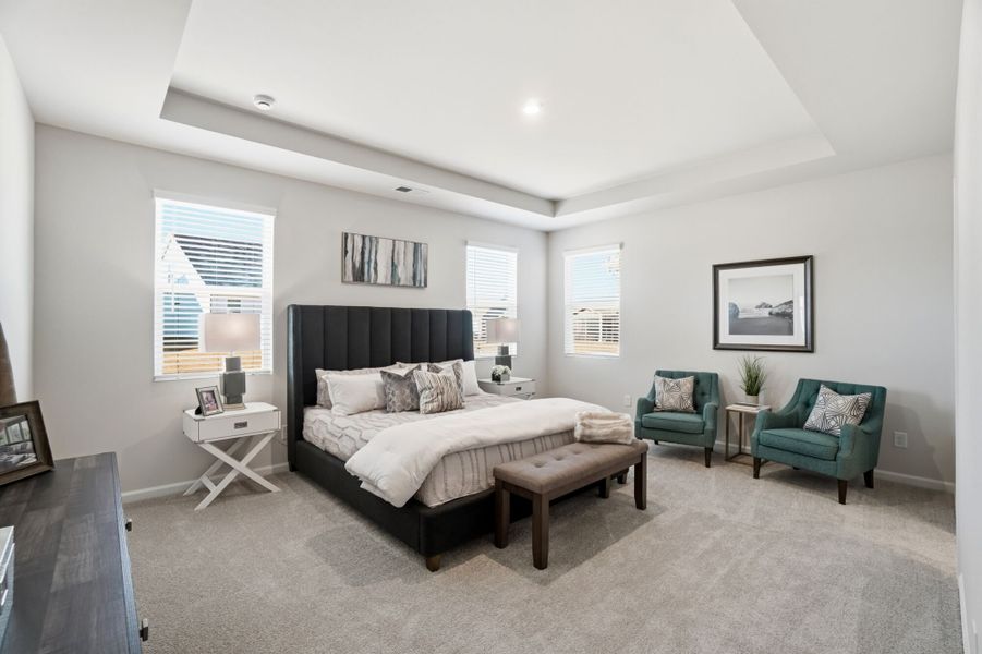 Furnished interior view inside a new home in Waxhaw Landing, Monroe (Image 5).