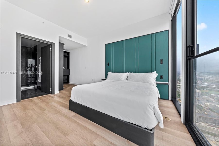 Furnished interior view inside a new home in , Miami (Image 10).