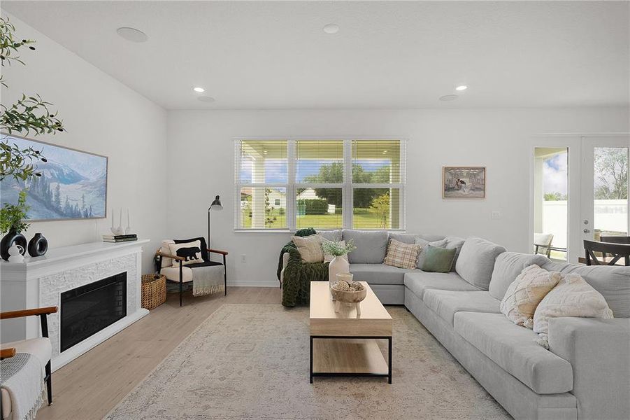 Furnished interior view inside a new home in , Clermont (Image 38).