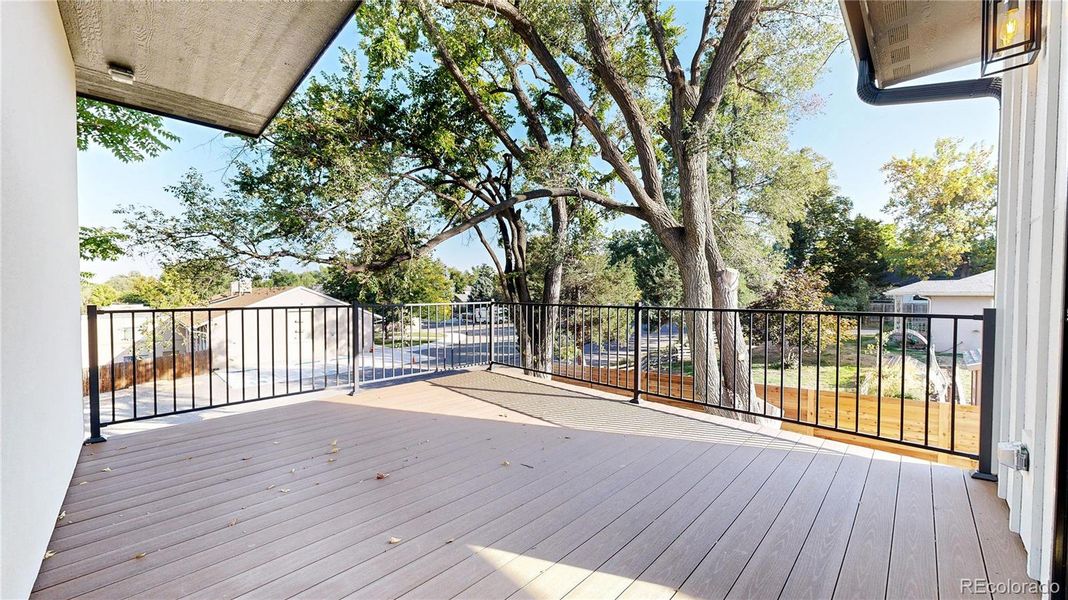 Private Deck Under the Trees