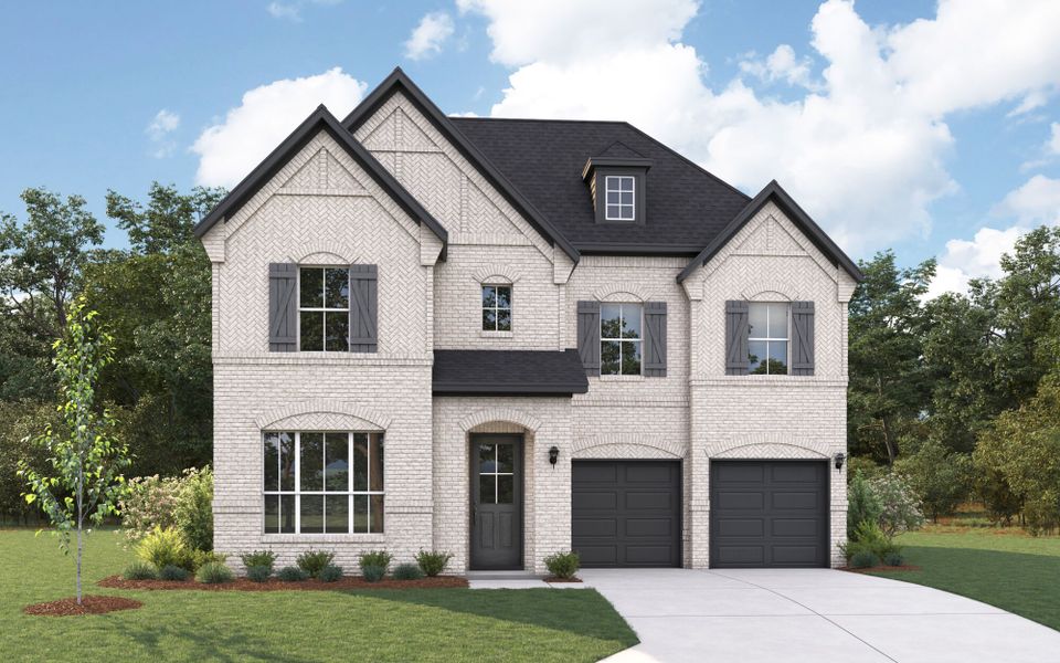 Representative exterior photo of a completed home built from the Julieta II by Mattamy Homes in Sutton Fields, Celina, TX (Image 7).
