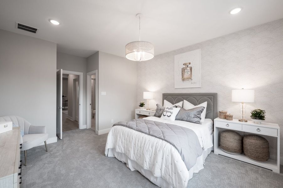 Representative furnished interior of a home built from the Snyder by Tri Pointe Homes in Harvest Green, Richmond (Image 89).
