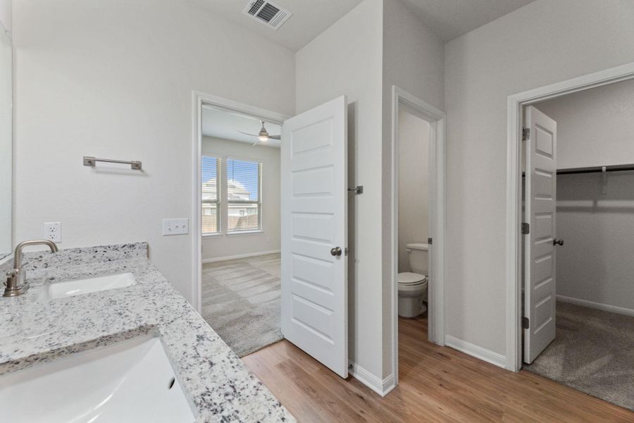 Furnished interior view inside a new home in The Ridge at Trinity Ranch, Elgin (Image 13). Furnished interior view inside a new home in The Ridge at Trinity Ranch, Elgin (Image 13).