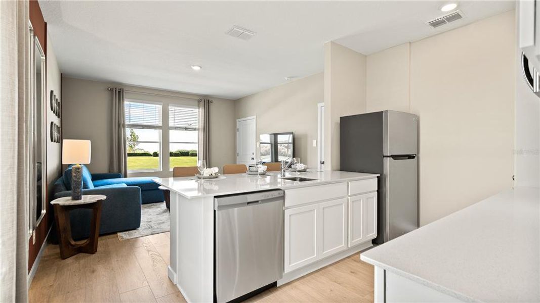 Furnished interior view inside a new home in , Clermont (Image 9).