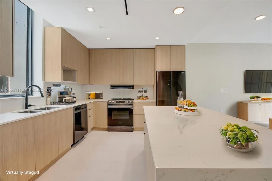 Furnished interior view inside a new home in , Miami (Image 16). Furnished interior view inside a new home in , Miami (Image 16).