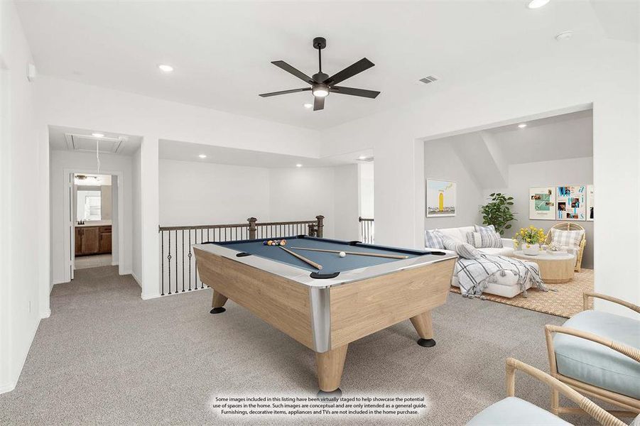 Furnished interior view inside a new home in Creekview Meadows, Pilot Point (Image 9).
