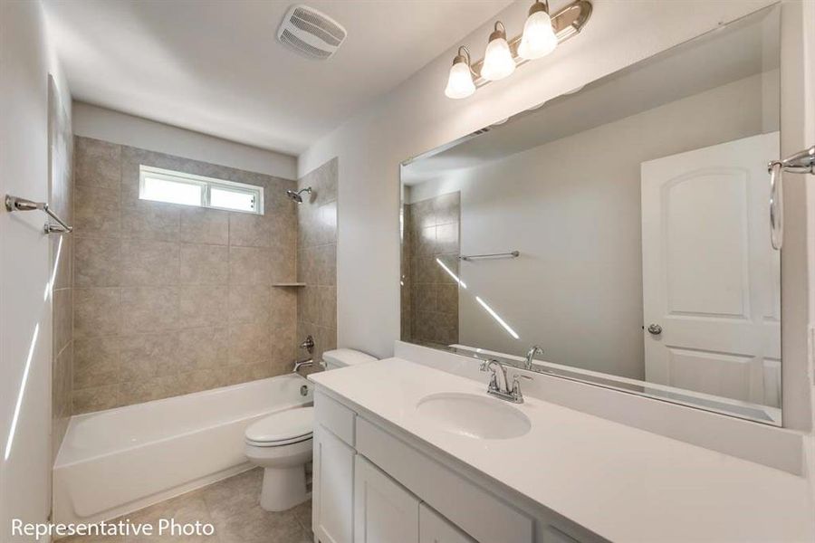 Furnished interior view inside a new home in Cedar Ridge Estates, Grand Prairie (Image 3).