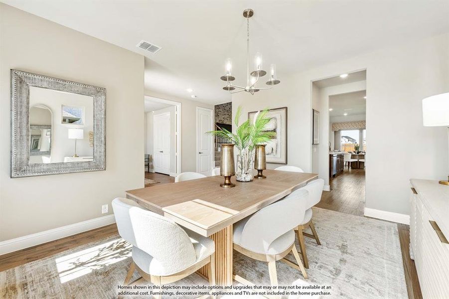 Furnished interior view inside a new home in Mockingbird Heights, Midlothian (Image 7).