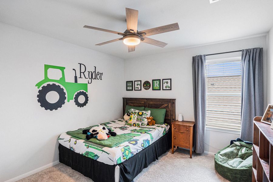 One of the three bedrooms upstairs. One of the three bedrooms upstairs.