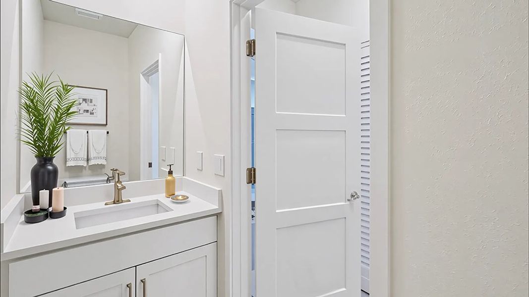 Furnished interior view inside a new home in Sandal Key, Weeki Wachee (Image 11).