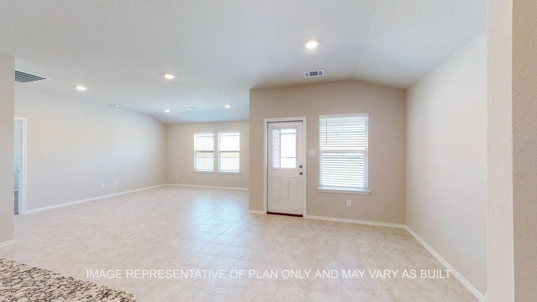 Representative unfurnished interior of a home built from the Texas Cali by D.R. Horton in Reynolds Crossing, Killeen (Image 11).