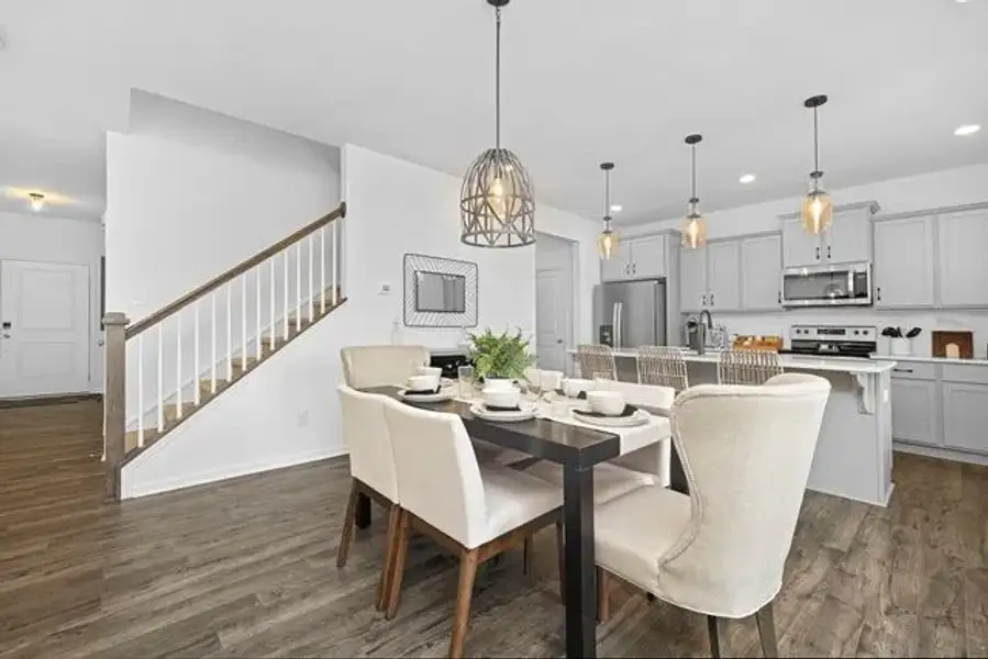 Representative furnished interior of a home built from the Whitney by True Homes in The Retreat at Reedy Fork Ranch, Greensboro (Image 9).