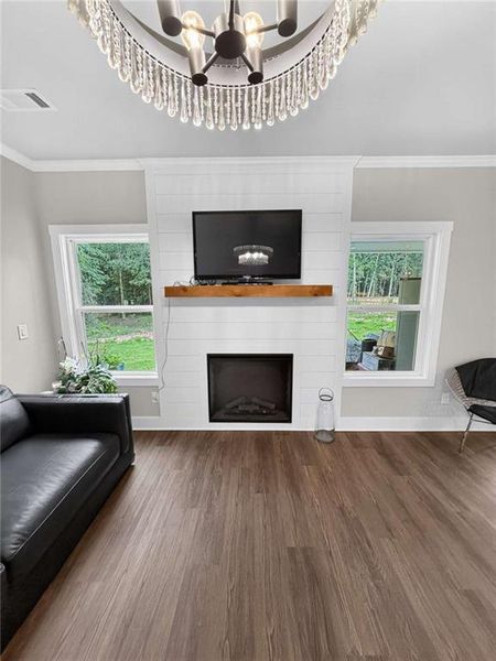 Furnished interior view inside a new home in , Gillsville (Image 6).
