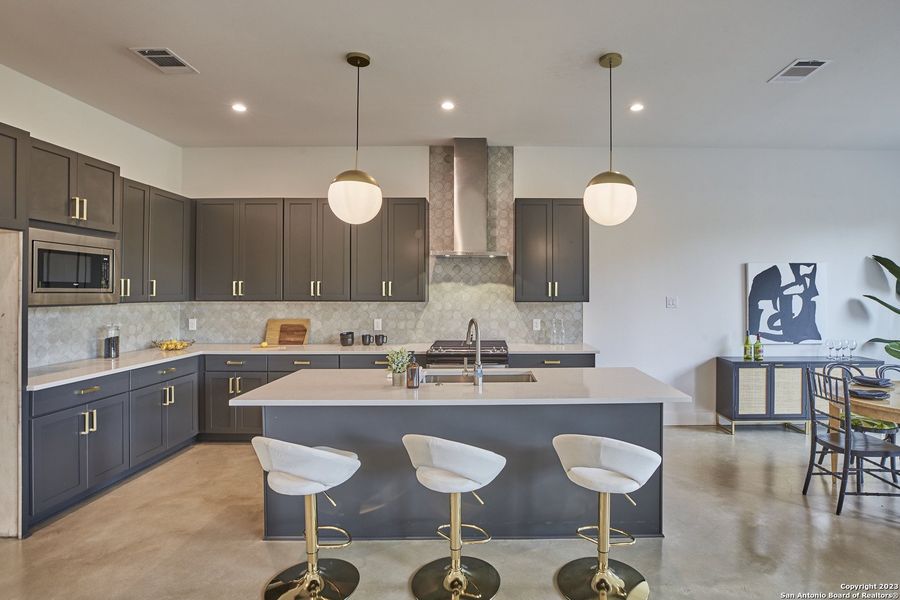 Furnished interior view inside a new home in , San Antonio (Image 4). Furnished interior view inside a new home in , San Antonio (Image 4).